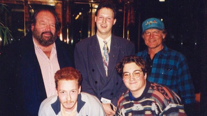 Zu jedem Bild weiß der Paparazzi mit Stift Geschichten zu erzählen: „Hier kam ich Bud Spencer ...