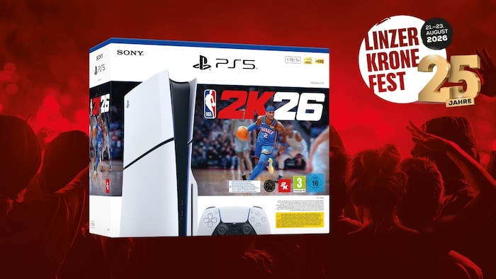 1x Sony PS5 Slim inkl. Spiel „NBA 2k26“