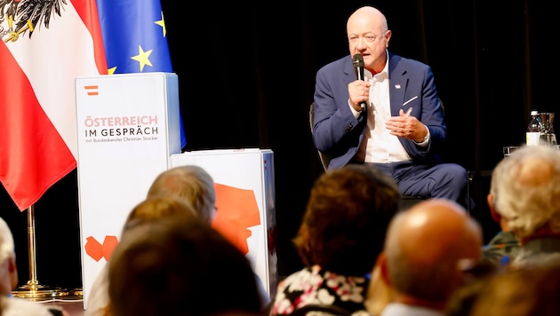 Christian Stocker blieb immer ruhig, konterte teils aber deutlich.