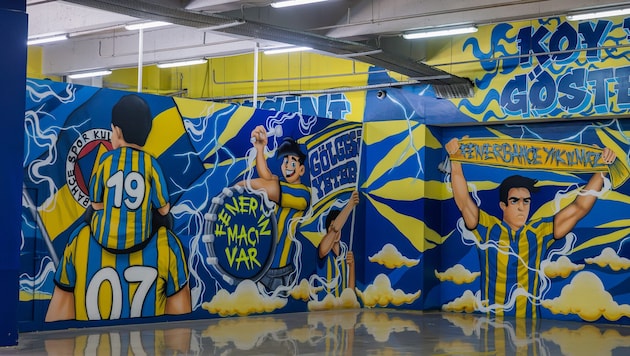 Beeindruckend: Das ganze Stadion ist auf Fenerbahce gebrandet.