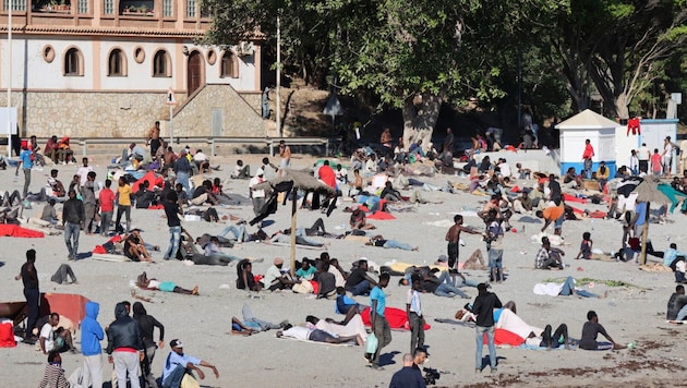 Immer noch befinden sich viele Migranten in der kleinen Exklave Ceuta.
