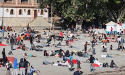 Tausende Migranten befinden sich nach dem Anstrum noch immer auf Ceuta – besonders viele Junge.