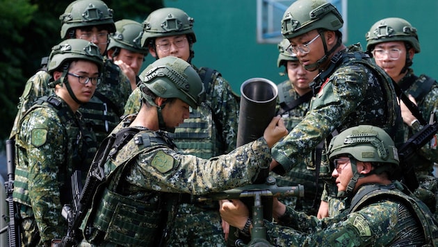 Das zehntägige Militärmanöver „Han Kuang“ begann am Mittwoch.