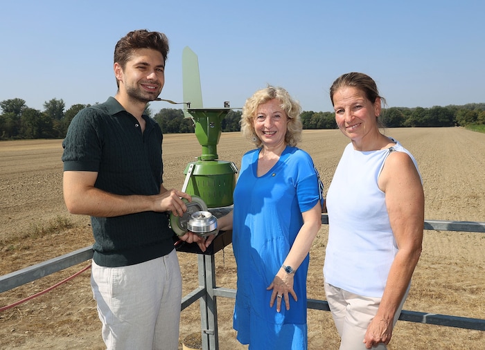 Dr. Markus Berger, Landesrätin Eva Prischl und Dr. Regina Klenk (v. li.) bei einer ...
