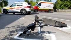 Der offensichtlich frisierte E-Scooter wurde beschlagnahmt.