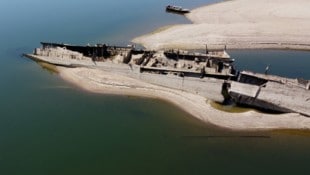 Die Donau – hier eine Aufnahme aus Serbien – hat historisch niedrige Pegelstände erreicht. Die ...