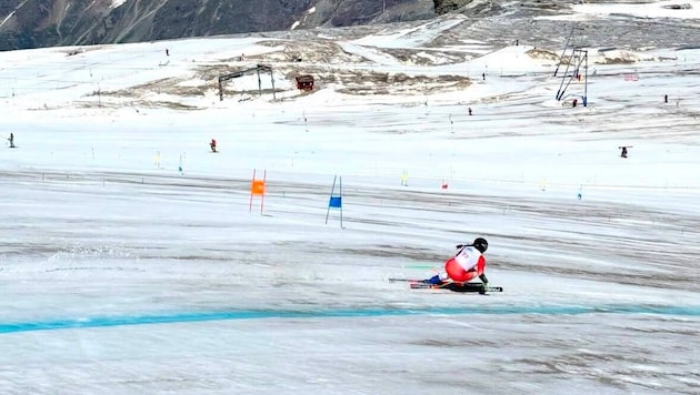Aktuelle Bilder vom Gletscher in Zermatt.