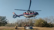 Die Flugpolizei im Innenministerium und die Wiener Berufsfeuerwehr im vereinten Kampf gegen die ...
