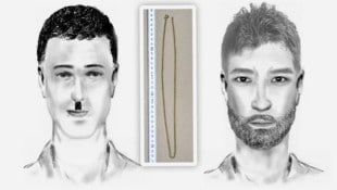 Die Grazer Kripo sucht nach diesen Männern und dem Besitzer der Goldkette. Bitte bei der Polizei ...