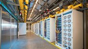 Das Innere einer der großen digitalen Schnittstelle, wo vor allem der KI – durch innovative ...