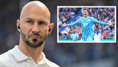 Christian Ilzer (links) muss künftig auf die Dienste von Fisnik Asllani verzichten. 