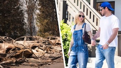 Sydney Sweeney und ihr Freund Scooter Brown packten mit an und verteilte kostenlose Mahlzeiten ...