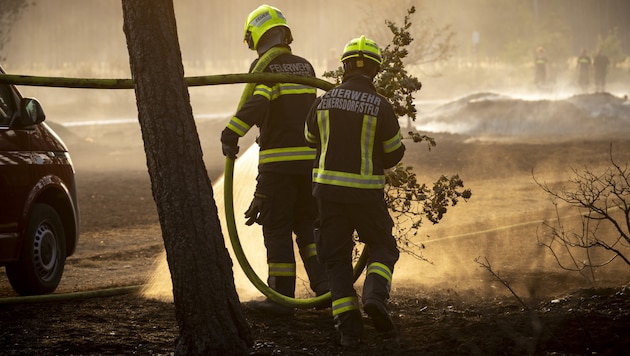 Die Einsatzkräfte kämpften seit den Mittwochnachmittagsstunden gegen die Flammen.