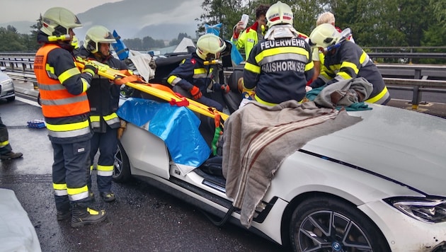 Großeinsatz Donnerstagfrüh auf der Pyhrnautobahn.