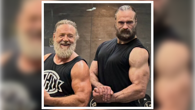 25 Kilo für eine Rolle zugenommen, jetzt wieder in Topform: Russell Crowe präsentierte seine ...