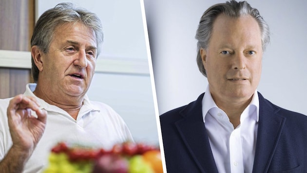 Die Unternehmer Manfred Hohensinner (links) und Frank Albert sind verärgert.