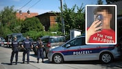 Polizeiaufgebot in Langenzersdorf. Der Wiener Akhil G. (kl. Bild) wurde hier brutal erschlagen.