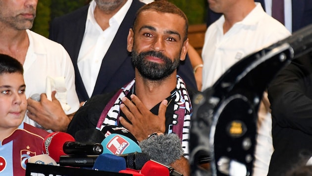 Mohamed Salah wurde bereits am Flughafen begeistert empfangen.