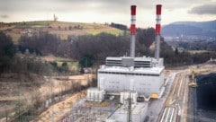 Das Gaskraftwerk in Mellach südlich von Graz