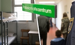 Ein Straftäter rastete beim Versuch seiner Abschiebung im Polizeianhaltezentrum aus.