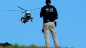 Die Marine One mit Präsident Donald Trump an Bord während der Landung im Trump National Golf ...