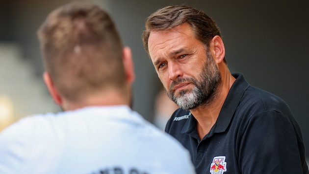Die „Krone“ traf Helmut Schlögl in der RB Akademie in Liefering.