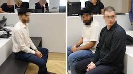 Die drei Angeklagten (20, 21 und 23) liefern Geständnisse ab.