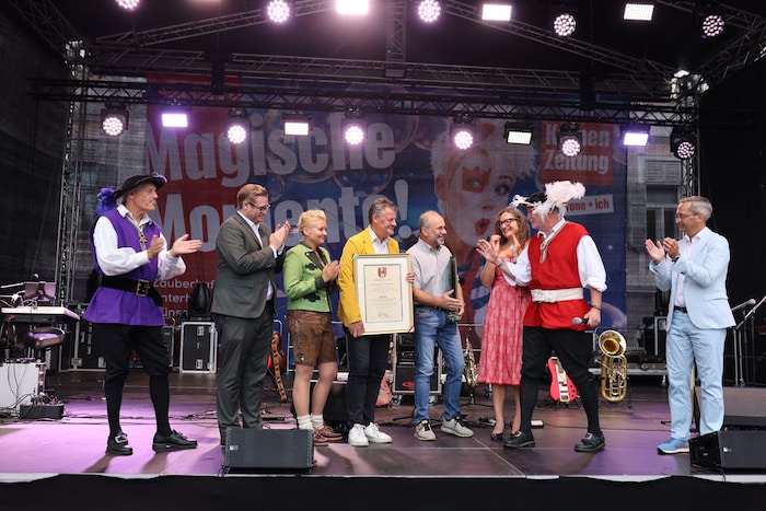 Gute Laune bei der Eröffnungsfeier.