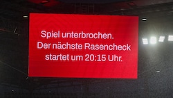 Zwei Stunden wurde das Spiel zwischen Salzburg und Pafos unterbrochen.