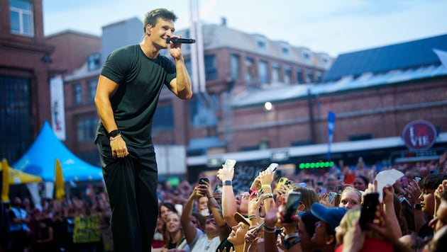 Sänger Wincent Weiss begeisterte die Metastadt am Donnerstagabend.