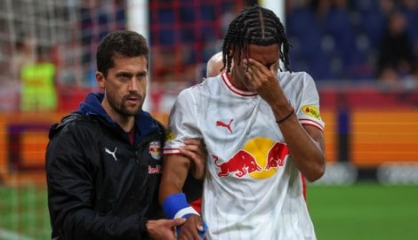 Enrique Aguilar musste in der Schlussphase verletzt raus. 