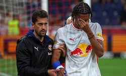 Enrique Aguilar musste in der Schlussphase verletzt raus. 