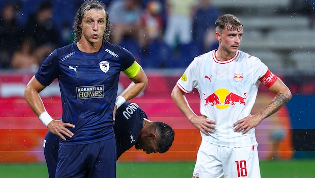 David Luiz (li.) schwärmte von den Salzburgern.