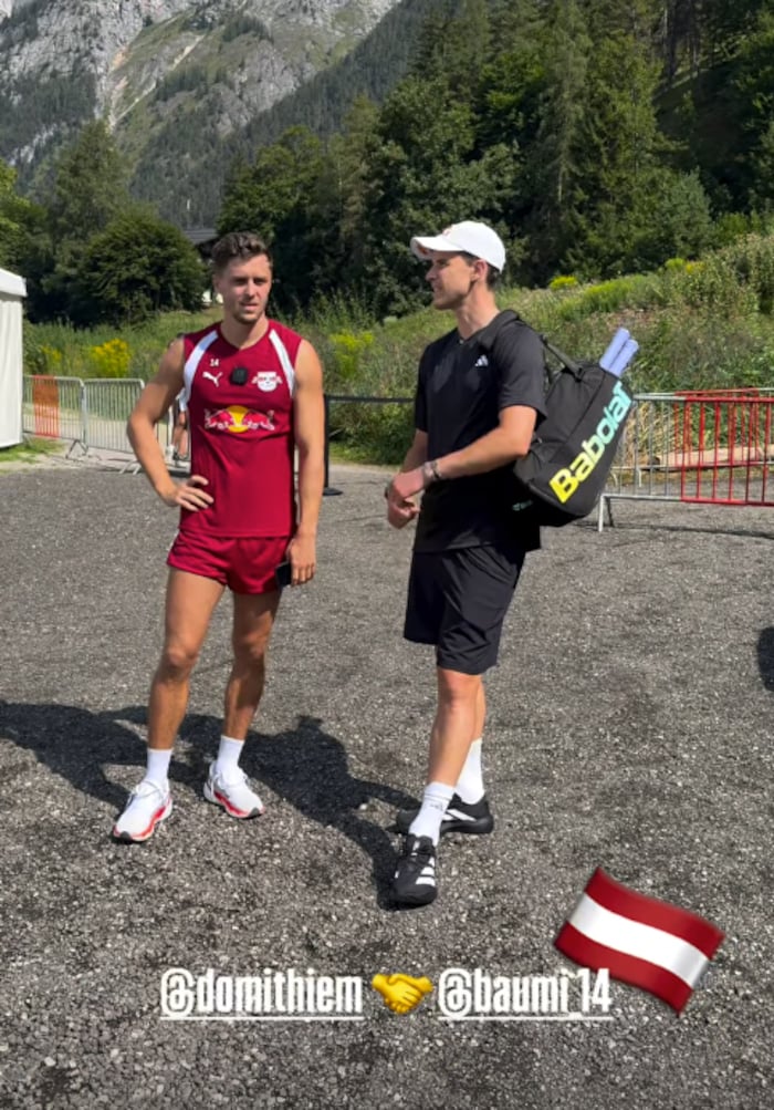Dominic Thiem mit Christoph Baumgartner
