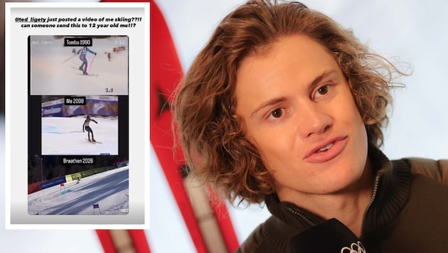 Lucas Pinheiro Braathen freut sich über ein besonderes Video.