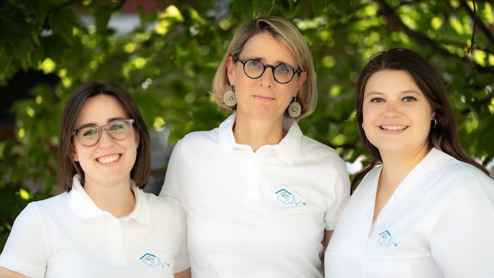 Johanna Münch, Stephanie Poggenburg und Julia Großmann (von links) sind die Ärztinnen im PVE von ...