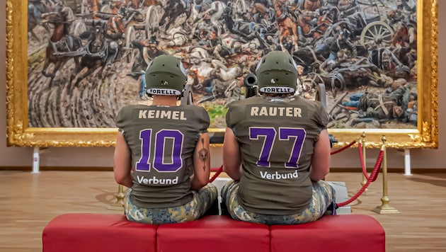 Die Vikings trieb es ins Museum, vor allem Rauter fühlt sich dort „zu Hause“.