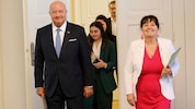 Christian Stocker besuchte Ende Mai Manuela Khom in der Grazer Parteizentrale. 