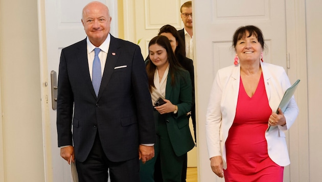 Christian Stocker besuchte Ende Mai Manuela Khom in der Grazer Parteizentrale.