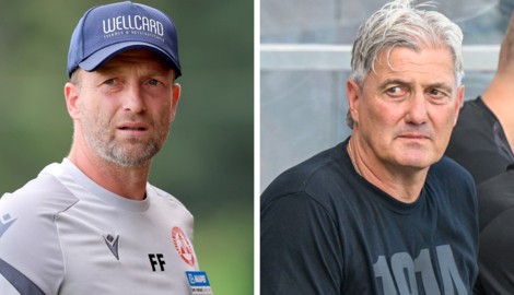 Ferdinand Feldhofer und Markus Mader, die Trainer von GAK und SC Austria Lustenau