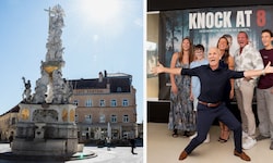 Familie Fraisl mit „Oppenheimer-Star“ Will Roberts.  Roberts ist fasziniert von der Badener ...