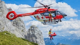 Auf rund zwölf Millionen Euro beläuft sich der Wert dieses Notarzthubschraubers mit ...