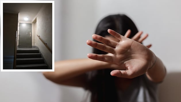 In diesem Stiegenhaus in Wien-Brigittenau soll der Bursche die 14-Jährige vergewaltigt haben. ...