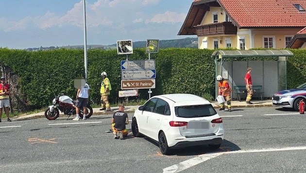 Auf einer Kreuzung kam es zum Unfall.