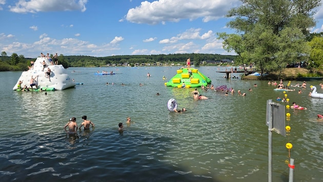Der Badesee Königsdorf bietet Familien ein breites Angebot.