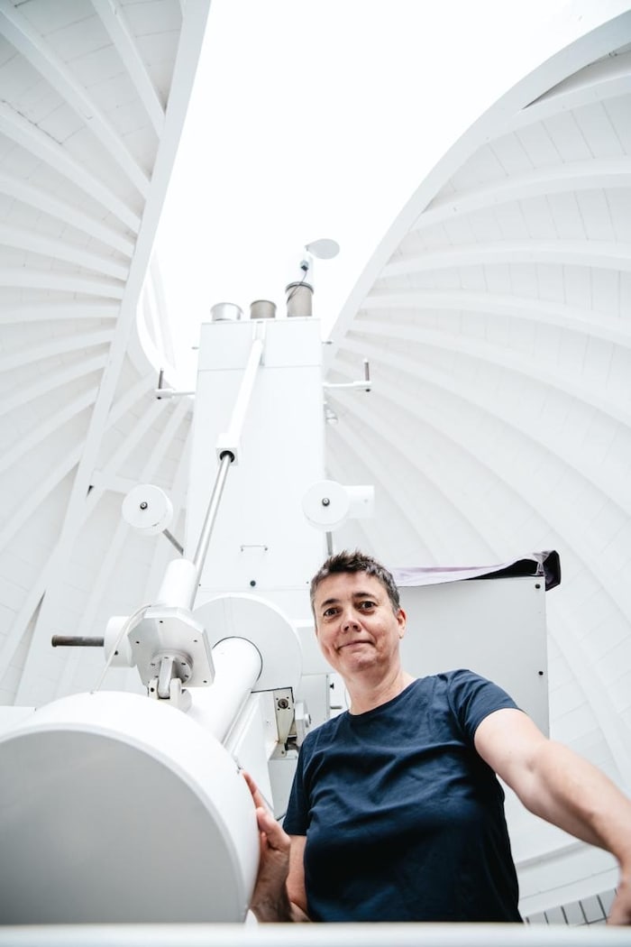 Astrid Veronig im Sonnenobservatoriums Kanzelhöhe