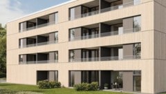 Visualisierung eines „Wohnen550“-Projektes – in echt gibt es so ein Gebäude noch nicht.