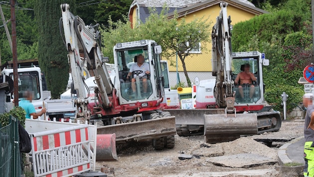 Die Bauarbeiten finden gleich in mehreren Gassen statt.