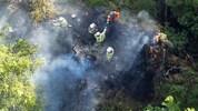 Ein Drohnenbild zeigt die Arbeit der Lungauer Feuerwehrleute.