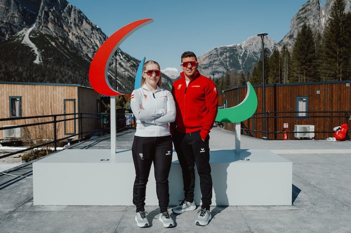 Elina Stary (li.) wird ab dem 1. Oktober Heeressportlerin, ihr Guide Stefan Winter (re.) ab 1. ...